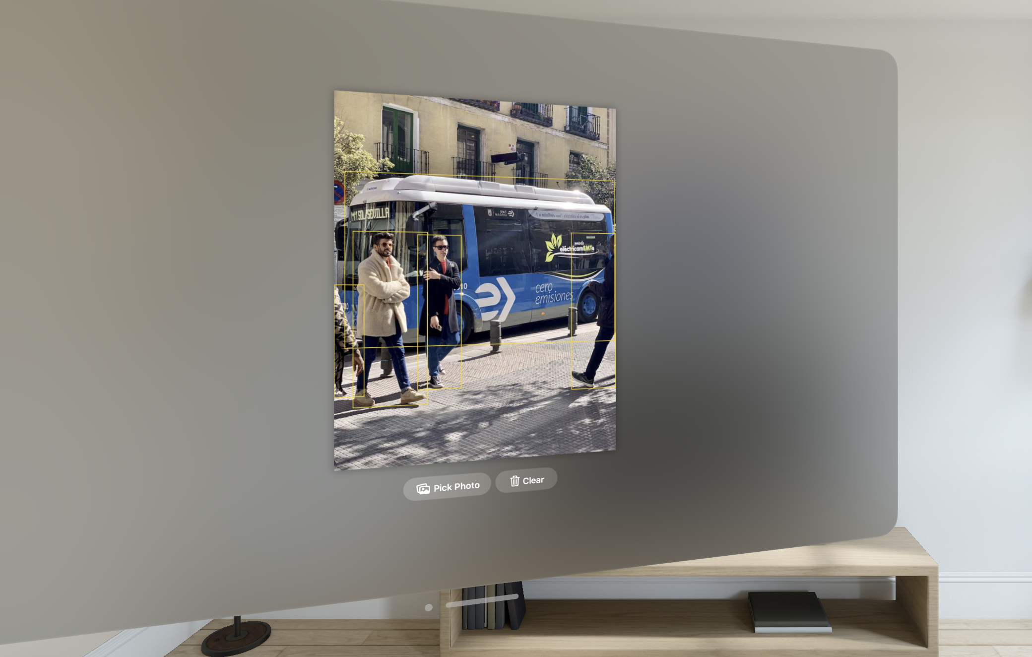 Static Image Detection on AVP Simulator via MLCore and Swift (Image credits: Ultralytics)